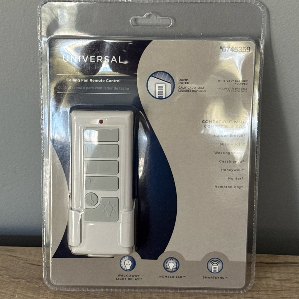 HARBOR BREEZE Universal Ceiling Fan Remote Control 3 Speed #0745359 NEW SmartSyn